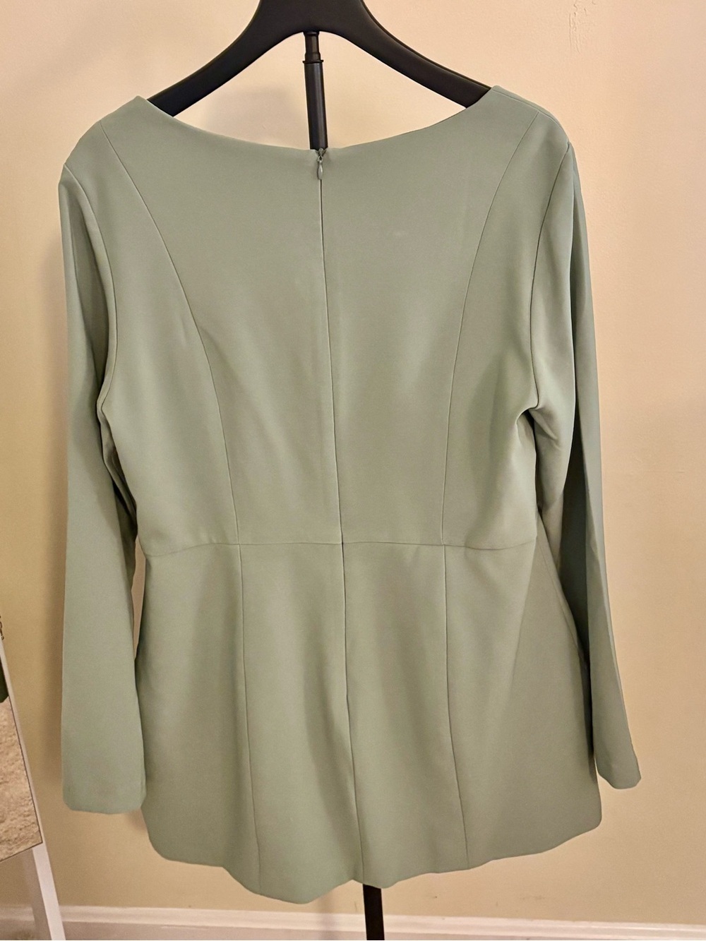 Fashion Nova Blaire Square Neck Mini Dress - Sage Green - Picture 3 of 5